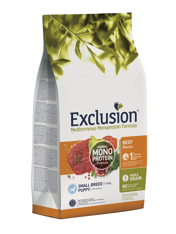 Exclusion Mediterraneo Small Breed Puppy Manzo 2kg Exclusion Mediterraneo Small Breed Puppy Manzo 2kg